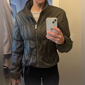 Prada dark green size medium windbreaker